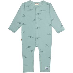 Frogs and Dogs - Pilot Club Baby Onesie Airplane | Gray Mist - Katoen - Maat 74