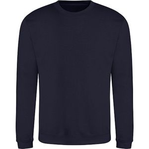 Vegan Sweater met lange mouwen 'Just Hoods' French Navy - 5XL
