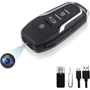 Autosleutel Spy Camera 1080P Verborgen Camera Bewegingsdetectie Video Audio Opname Lange Batterijduur 6 Uur 64GB