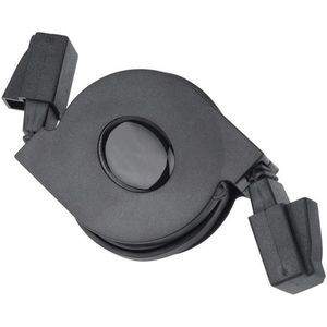 Verstelbare intrekbare Cat6 Ethernet-kabel - 1000 Mbps, RJ45-connectoren - 2m