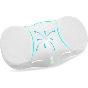 MMM® Anti Snurk Kussen - Anti Snurk - Apneu Kussen - met Memory Foam - Neksteunkussen - Gemaakt van Hoogwaardige Materialen