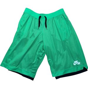 NIKE KORTE BROEK(ZWART GROEN WIT ) - MAAT 3XL