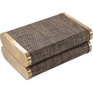 Juwelenbox Spur - Luxe sieradendoos - Goud - Bruin