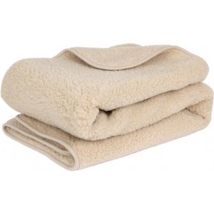 WOLLIES Amsterdam Plaid Deken - Amandel - Merino Wol - 200 x 150 cm