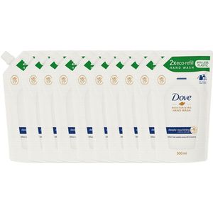 Dove Moisturising Hand Wash Deeply Nourishing – 10 x Eco Refill 500 ml