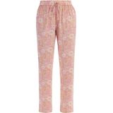 Usha - Harembroek - Beige - Bloemenprint - Gedrapeerd - Lang/maxi - Loosefit - High waist