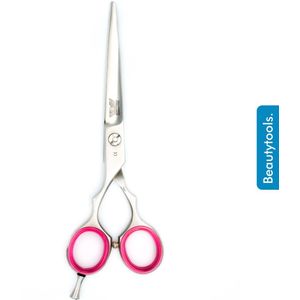 BEAUTYTOOLS Kappersschaar/Professionele Knipschaar voor dik haar - Linkshandig - SilverCut (5.5"") - (RS-2793)