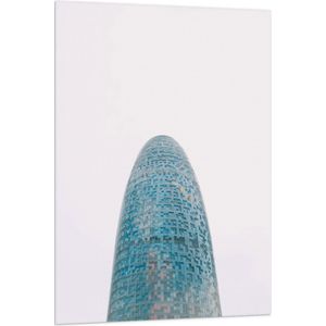 Vlag - Torre Glòries Wolkenkrabbers in Barcelona, Spanje - 80x120 cm Foto op Polyester Vlag