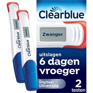 Clearblue Zwangerschapstest Ultravroeg Digitaal - 6 x 2 stuks - Vcordeelverpakking