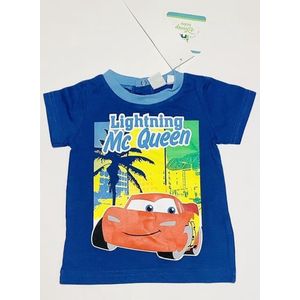 Disney Cars t-shirt - donkerblauw - maat 74 (12 maanden)