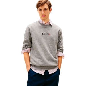 Tommy Hilfiger Brand Love Sweatshirt Grijs S Man