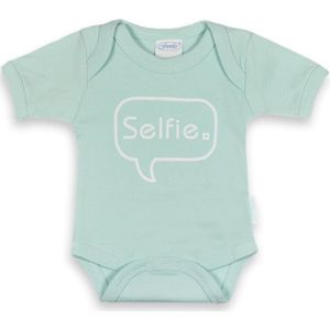 Funnies Romper Selfie Junior Katoen Mintgroen Maat 50/56