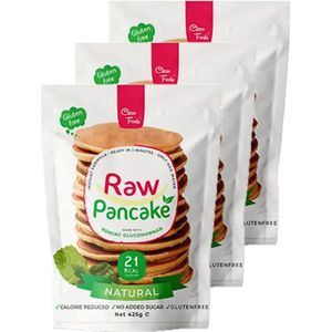 Clean Foods | Raw Pancake | Naturel | 3 stuks | 3 x 425 gram