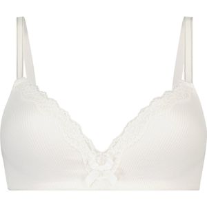 Hunkemöller Dames Lingerie Voorgevormde bh zonder beugel Lola - Wit - maat C85