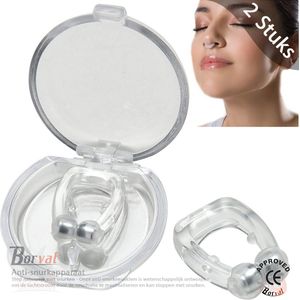 Borvat® - Anti-snurkapparaat Siliconen Magnetisch Anti-snurken Neusklem Effectief-gemakkelijk Stop snurken Oplossing Professioneel slaaphulpmiddel Verlicht snurken voor mannen vrouwen - 2 STUKS