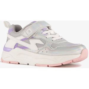 Blue Box meisjes dad sneakers metallic pastel - Zilver - Maat 22