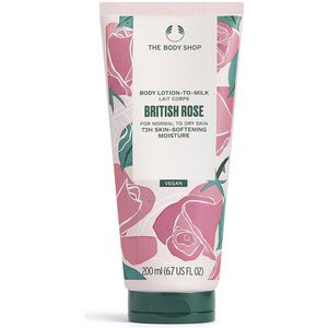 The Body Shop British Rose Body Lotion-to-Milk - 200ml