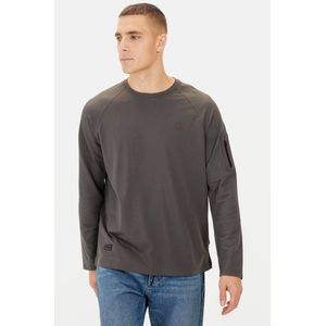 camel active - Lang Mouw Shirt - Grijs - Verkoelend Effect