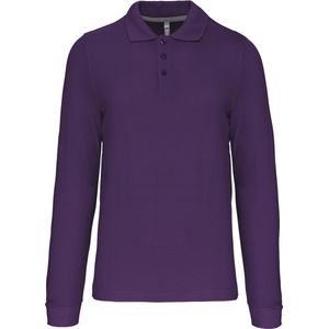 Kariban Polo lange mouwen K243 - purple - 3XL