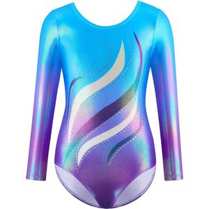 Turnpakje Isabeau LM - blauw - maat 104/110