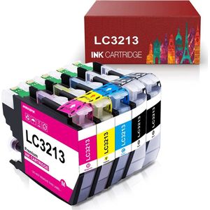 5-pack Geschikt voor Brother LC3213 XL - Inktcartridges - MFC/DCP