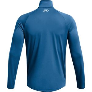 Under Armour Tech™ 2.0 T-shirt Met Halve Rits En Lange Mouwen Blauw M / Regular Man