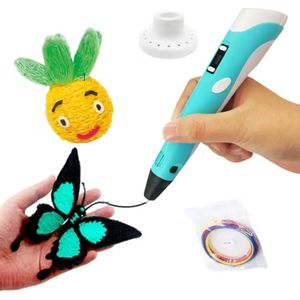 3D Pen Blauw StartersPen met Standaard Printpen 3D Pen voor Kinderen & Volwassenen Inclusief Filament Nieuwste Model
