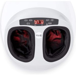 Elektrische voetmassager - Wit met 360° massage - VITALZEN MINI met druktherapie - voor vermoeide voeten - Pijnstiller en circulatieapparaat.