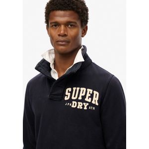 Superdry - M2014013A Vintage Athletic Half - Trui - Marineblauw - Casual - Katoen