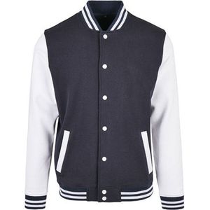 Baseball Jacket (Navy / Wit) M