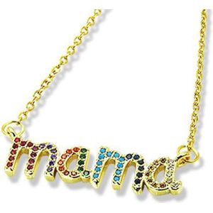 Amanto Ketting Evlyn - 316L Staal - Mama - 32x8mm - 50cm