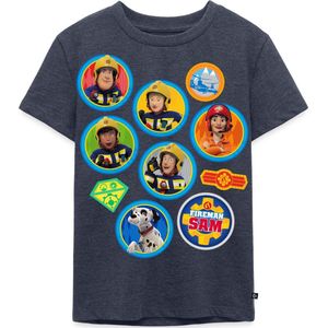 Brandweerman Sam™ Brandweer Team Embleem Ontwerp Premium T Shirt Kinderen