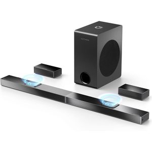 Soundbar - 5.1.2 Kanaals Dolby Atmos - Draadloze Speaker - 520W Piekvermogen - 8” Draadloze Subwoofer