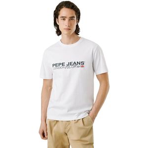 Pepe Jeans - PM5010104 - T-shirt - Rood - Katoen - Korte Mouwen
