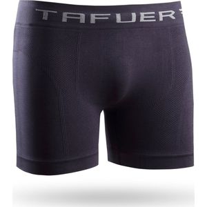 TAFUER - Naadloze Heren Ondergoed - Onderbroeken Heren - Boxershort - Donkergrijs - Maat - M/L - 1 Stuk
