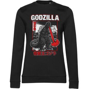 Godzilla - Atomic Breath Girly Damen Sweatshirt Black-S