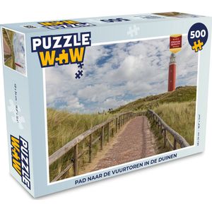Puzzel Pad naar de Vuurtoren in de duinen - Legpuzzel - Puzzel 500 stukjes