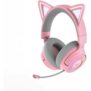 Razer Kraken Kitty V3 Pro - Draadloze Gamingheadset - Quartz - RGB Kitty met Reactieve Kattenoren
