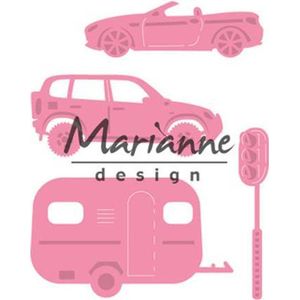 Marianne Design Collectable Village decoration set cars COL1435