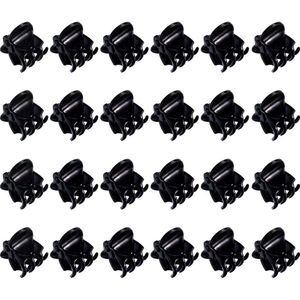 Mini Haarklemmen 24 Stuks - Kleine Haarclips voor Meisjes en Vrouwen - 1,5 cm Bruin