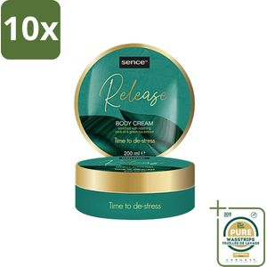 10 x Sence - Release - Bodycrème - Wellness - 200 ml - Grootverpakking - Bodycrème - Wellness - Ontspanning - Huidverzorging - Eucalyptus