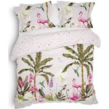 Heckett & Lane Darin - Dekbedovertrek - Multi Kleur - Katoensatijn - Inclusief 2 Kussenslopen