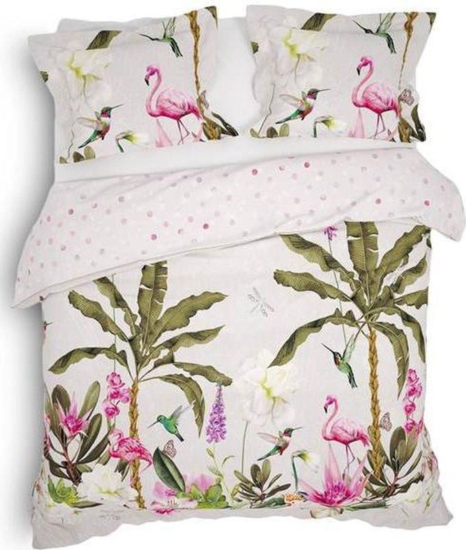 Heckett & Lane Darin - Dekbedovertrek - Multi Kleur - Katoensatijn - Inclusief 2 Kussenslopen