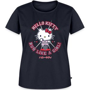 Hello Kitty Run Like A Girl Premium T Shirt Dames