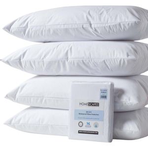 Homescapes - Waterdichte Kussenbeschermer - 40x80 cm - Set van 4