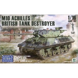 1:16 Andys Hobby Headquarters 007 British M10 - Achilles - IIc Tank Destroyer Plastic Modelbouwpakket