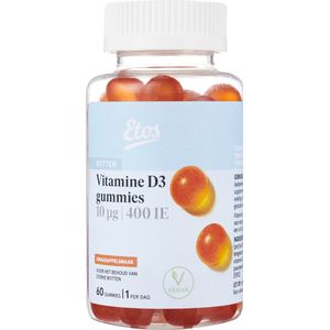 Etos Gummies - Vitamine D3 - Sinaasappelsmaak - Vegan - 60 stuks