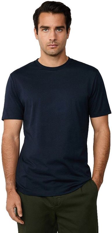 Hackett Pima Cotton T-shirt Met Korte Mouwen Blauw 3XL Man