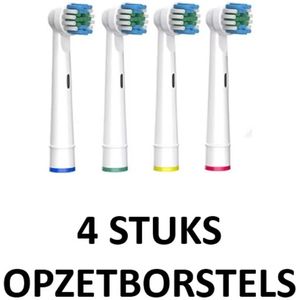 4 stuks- Universele Opzetborstels/Opzetstukjes- Vernieuwde technologie -Geschikt voor Oral-B /Braun elektrische tandenborstels- Zachte borstels - Underdog Tech