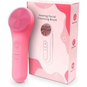 Gezichtsreinigingsborstel met Warmtefunctie en Vibratie - Draadloos en Waterdicht